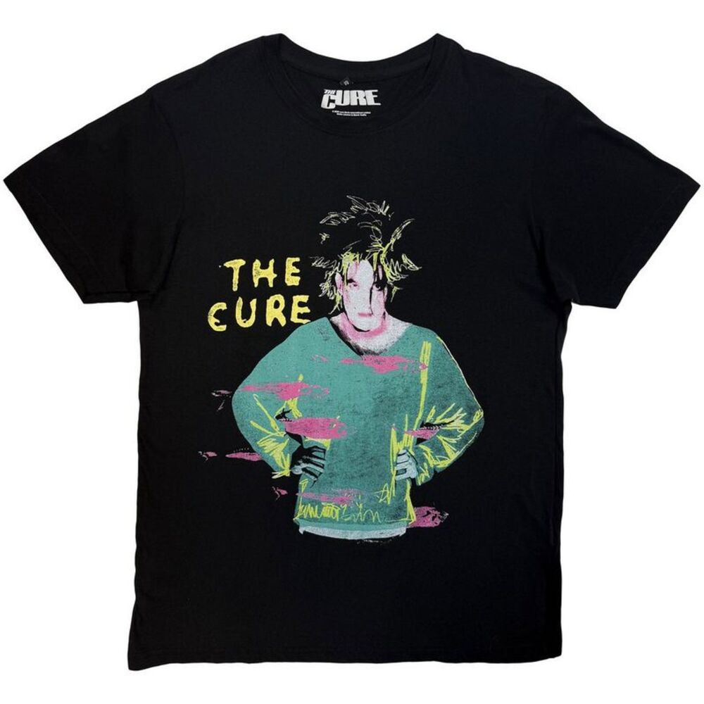 The Cure Unisex Adult Beach Party Tour �'86 T-Shirt / Black